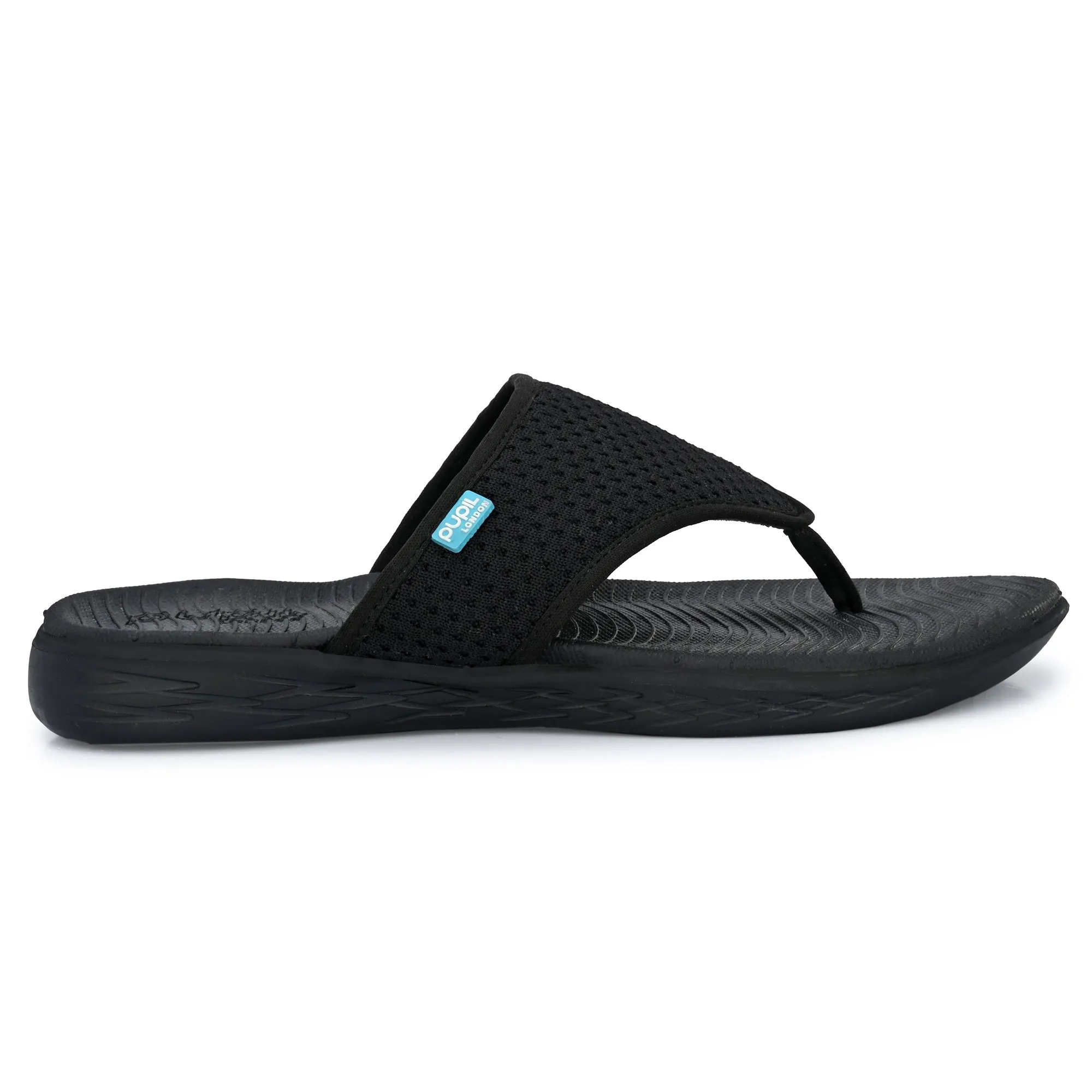 Pupil London Women's KENT-101, Flip-Flop, Black