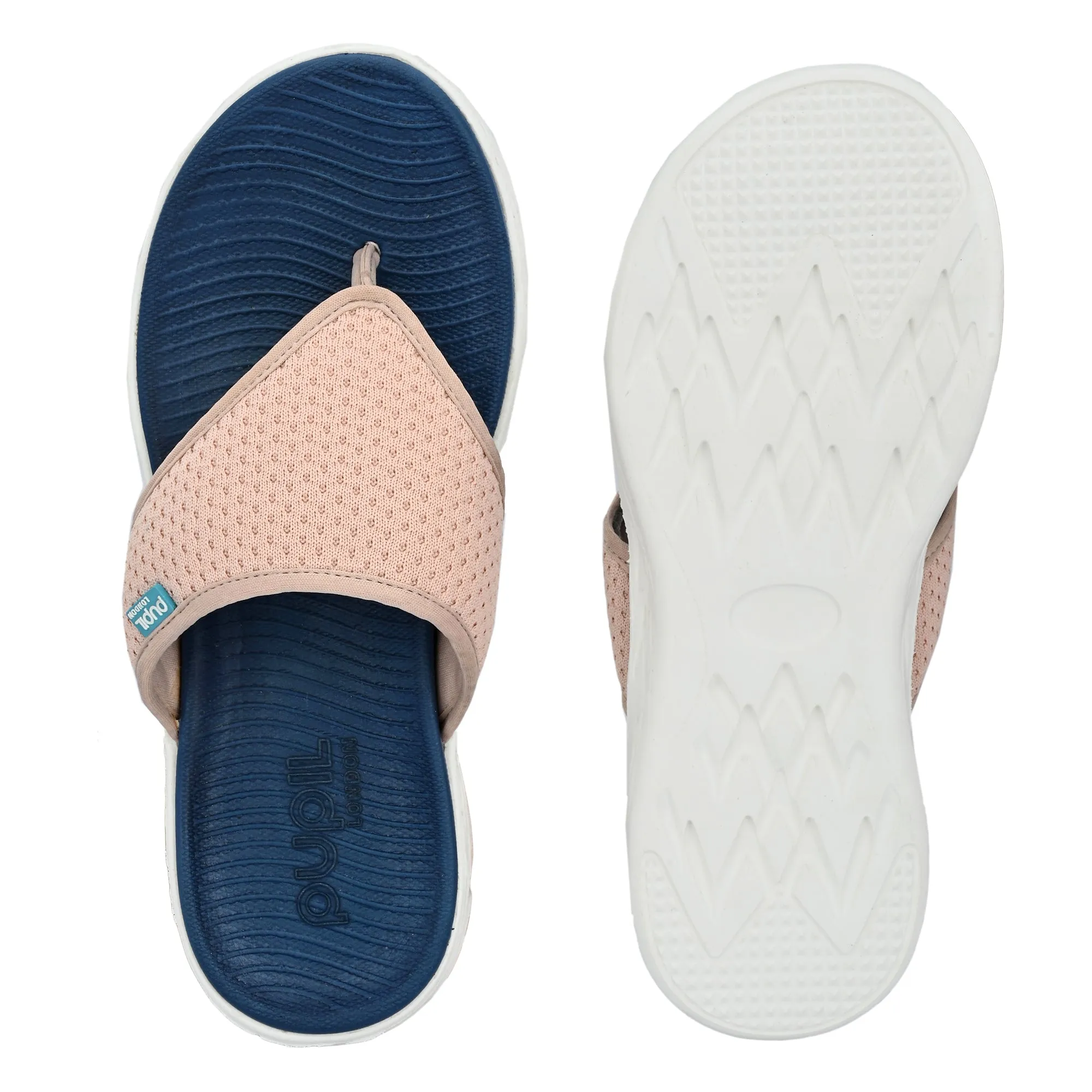 Pupil London Women's KENT-101, Flip-Flop, Nude Pink