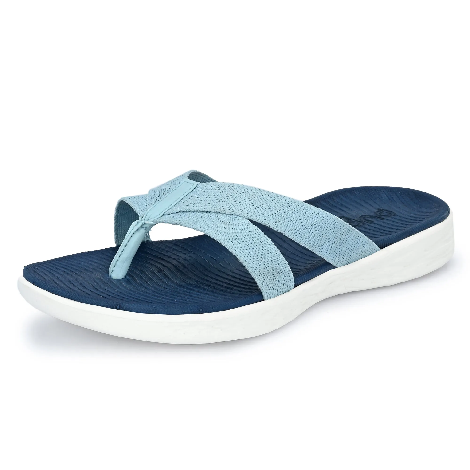 Pupil London Women's KENT-102, Flip-Flop, Blue & L. Blue