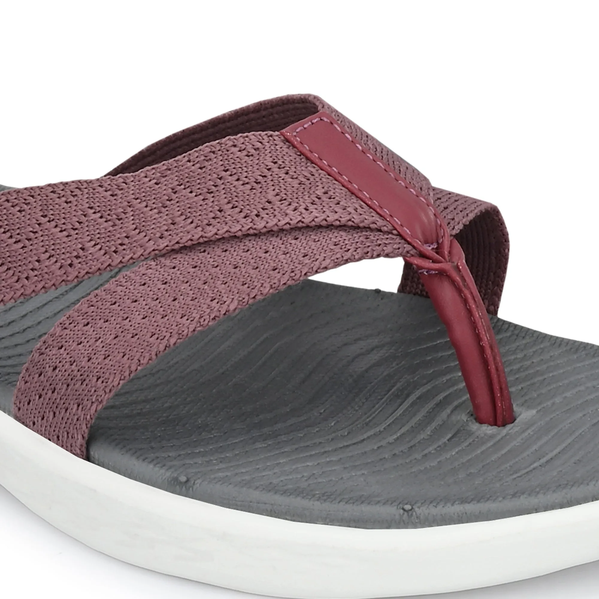 Pupil London Women's KENT-102, Flip-Flop, Pale Pink & Grey