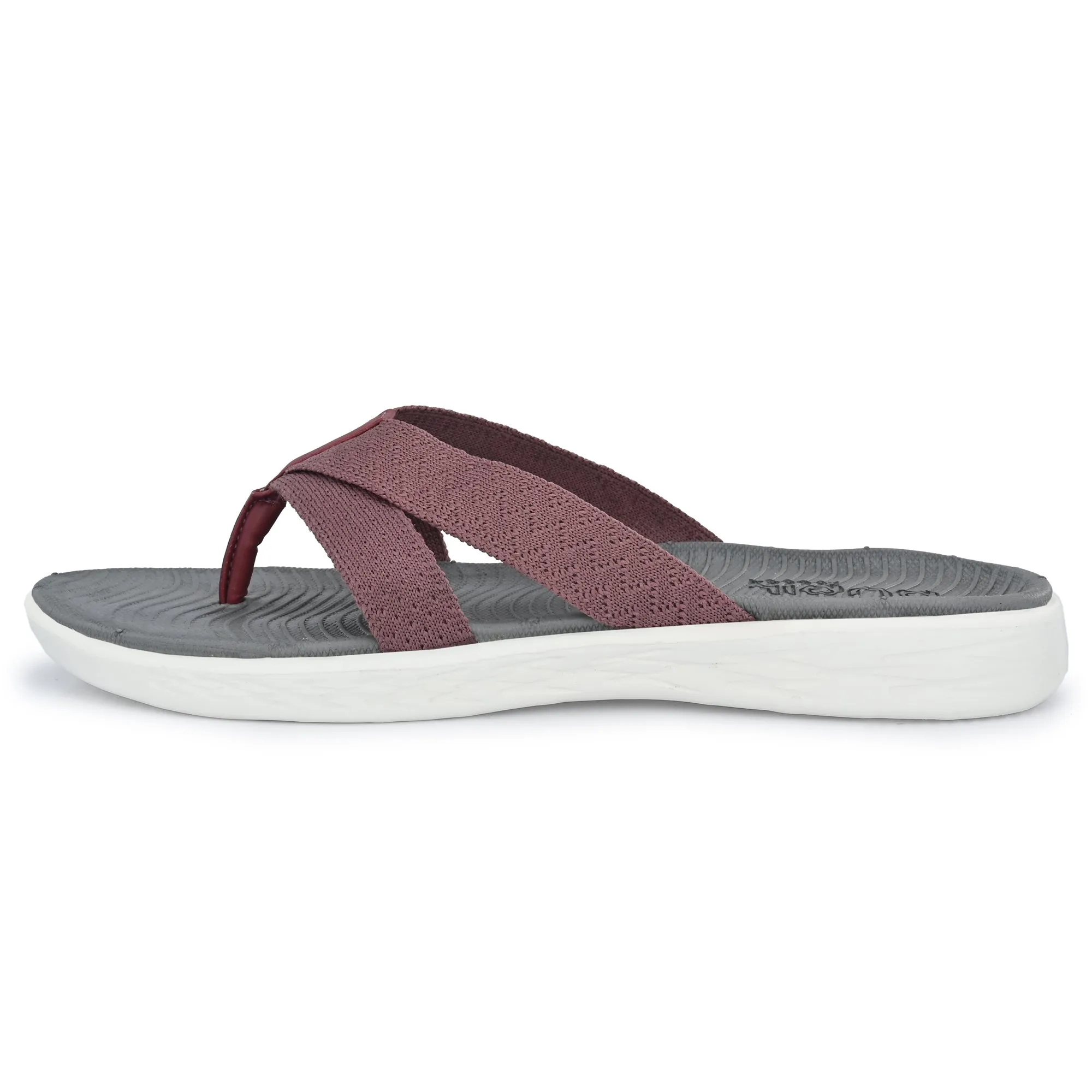 Pupil London Women's KENT-102, Flip-Flop, Pale Pink & Grey