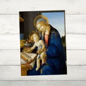 "Madonna of the Book - Botticelli": Printable Wall Art