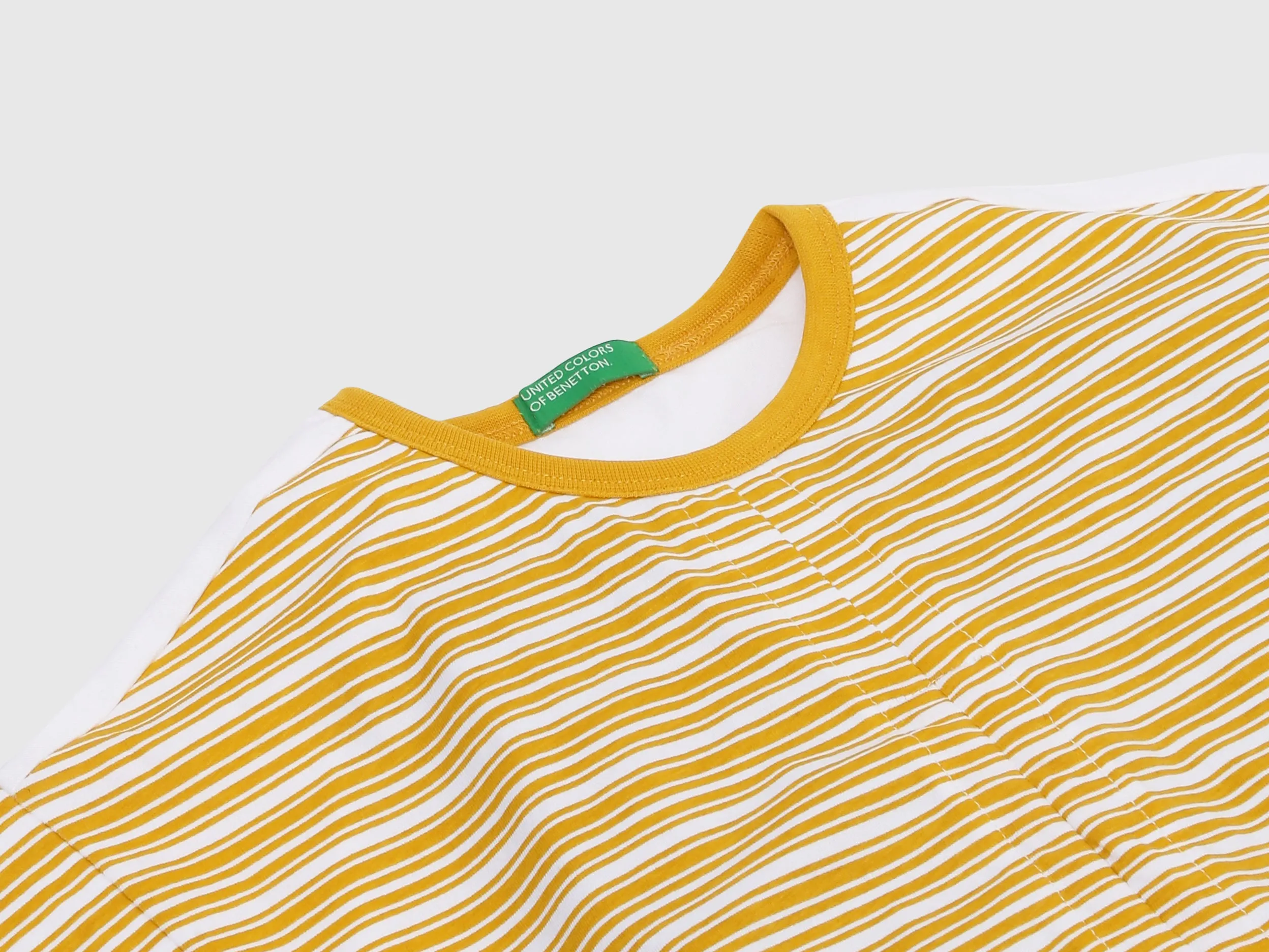 Regular-Fit Crew Neck Striped Top