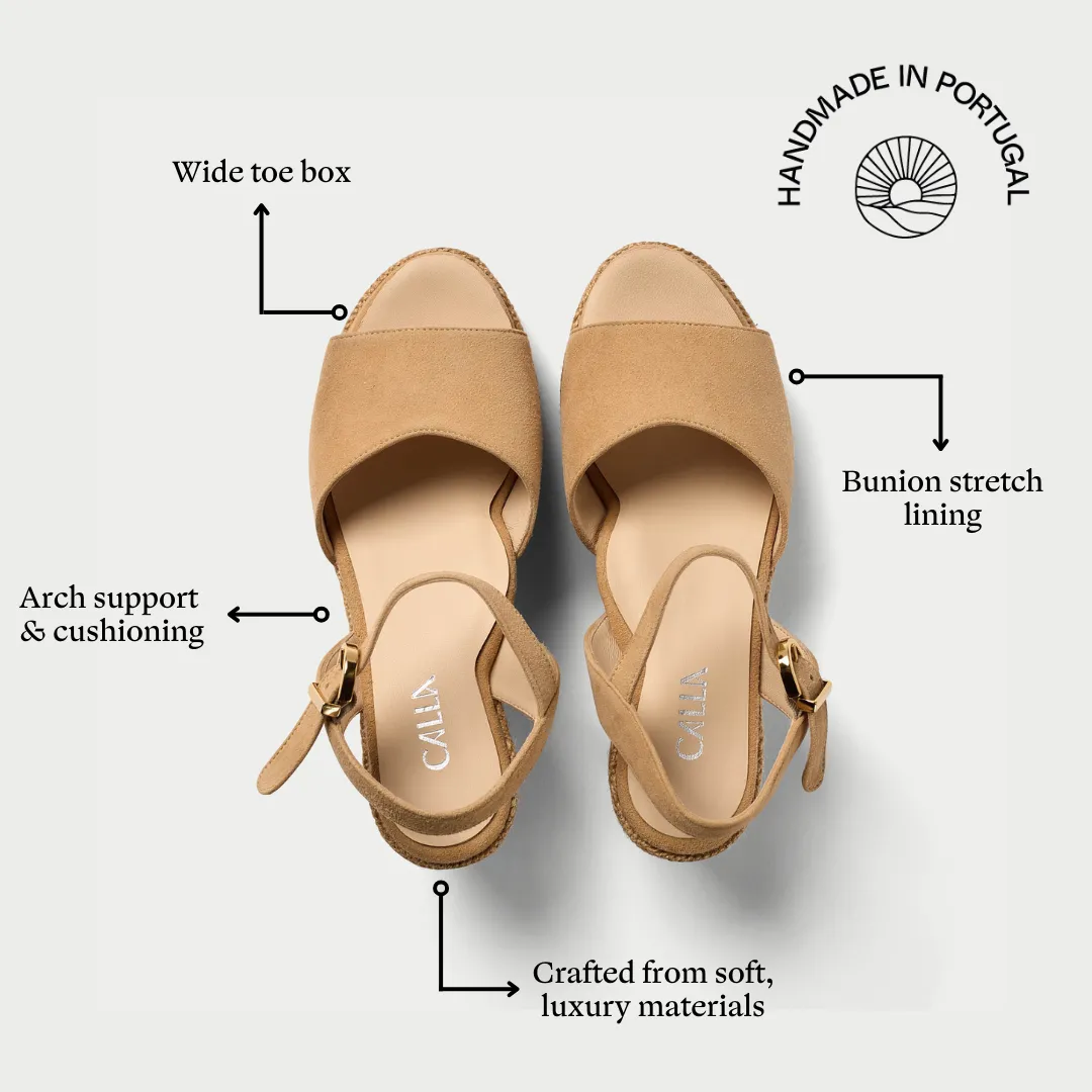 Rosa - Latte Suede
