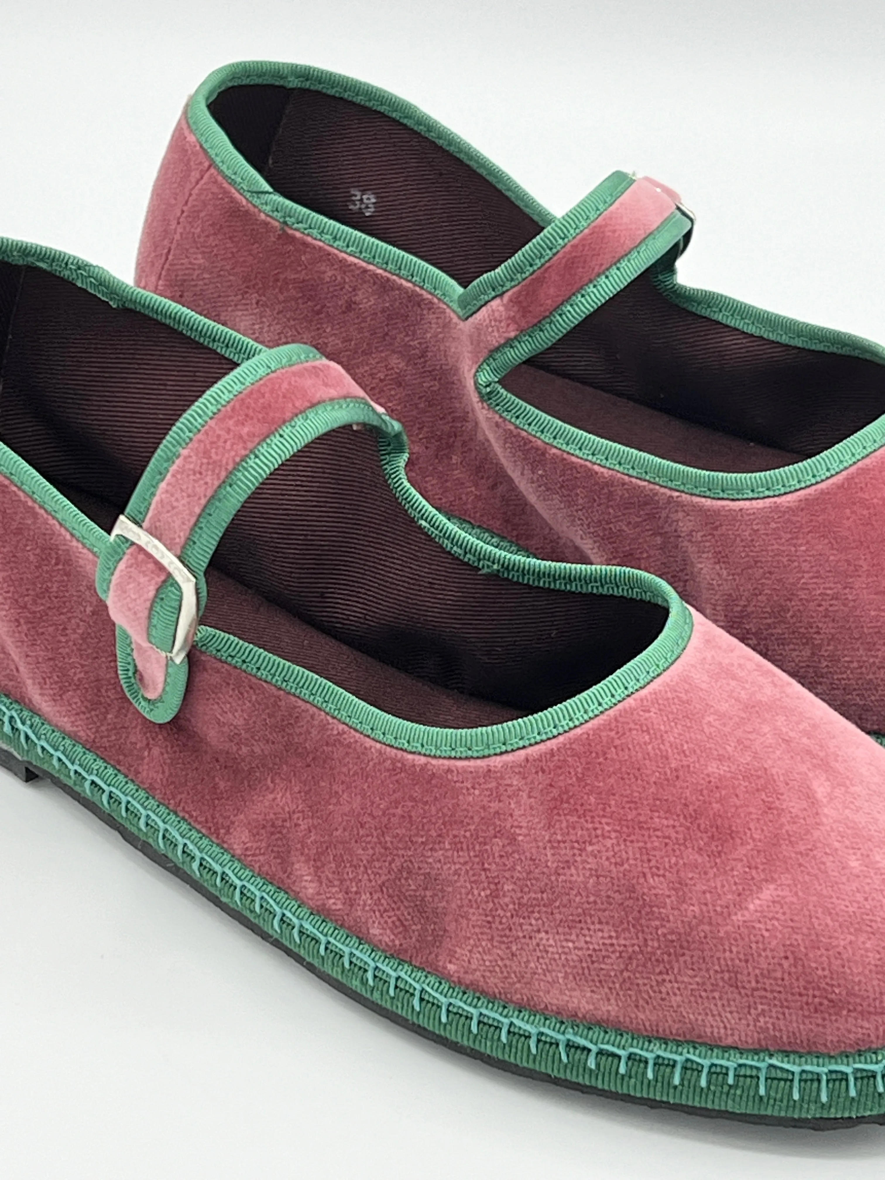 Rosewood Cotton Velvet Mary Jane