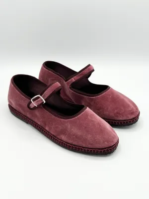 Rosewood Cotton Velvet Mary Jane