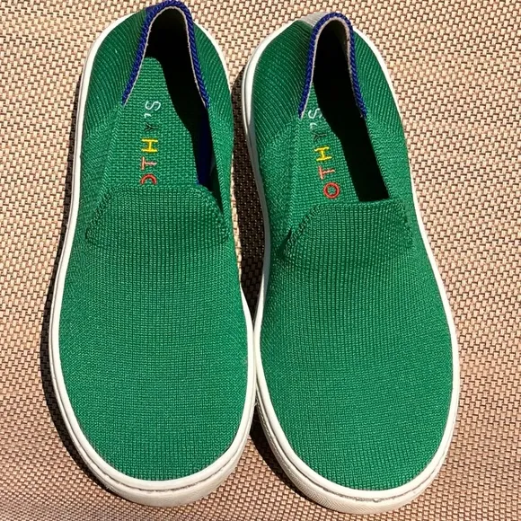 Rothy’s Kids Green Sneakers Sz 12