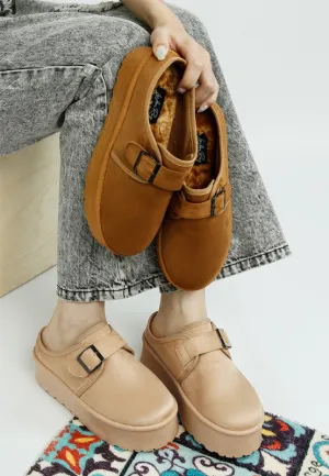 Ryeson Buckle Strap Platform Classic Slip-On