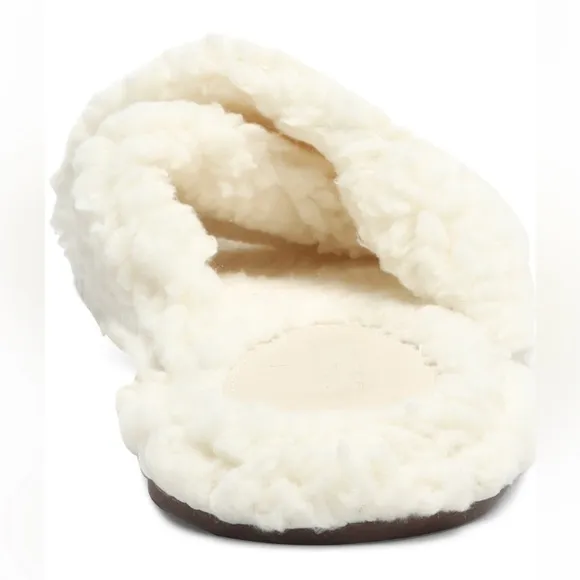 SCHUTZ 🥥 Sherpa slippers in Areia