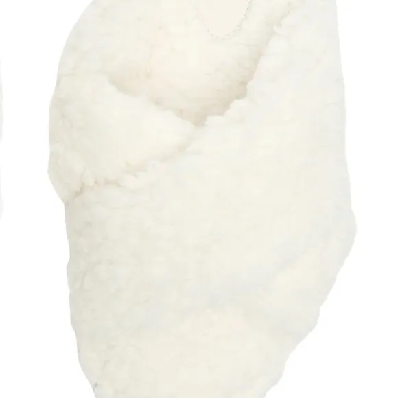 SCHUTZ 🥥 Sherpa slippers in Areia