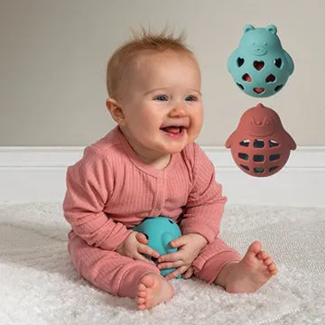 Simply Silicone Penguin Roly Rattle