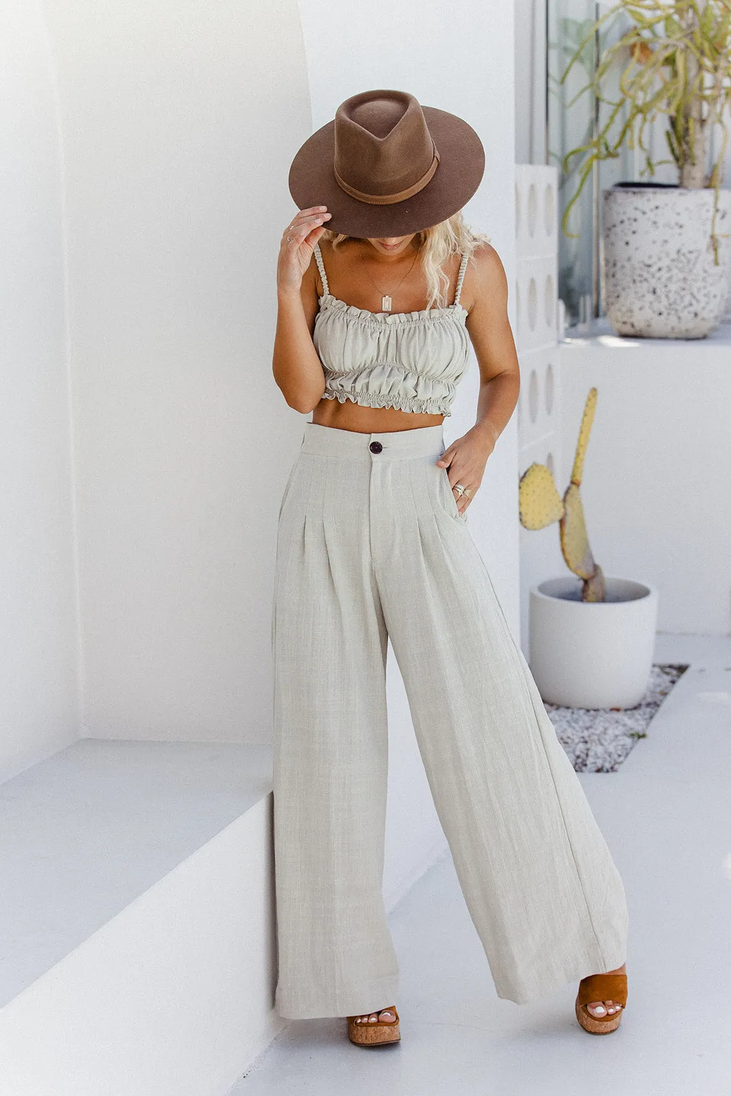 Sophie Crop - Pistachio