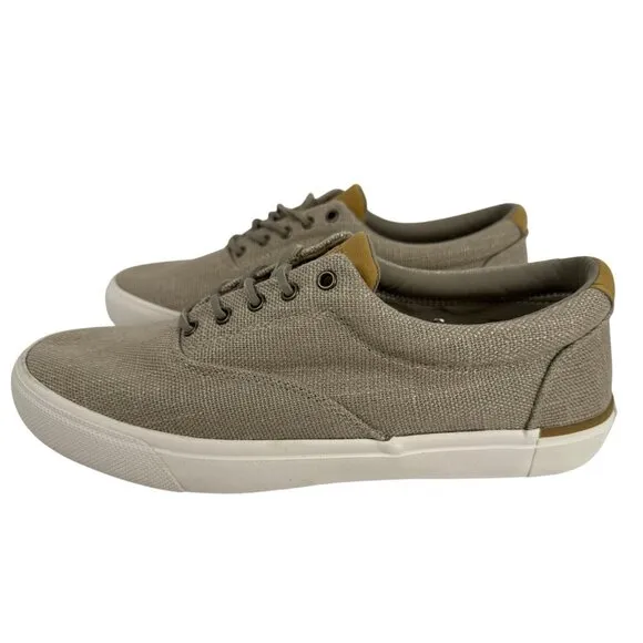Sperry Men's SeaCycled Striper II CVO Baja Sneaker Taupe Size 11