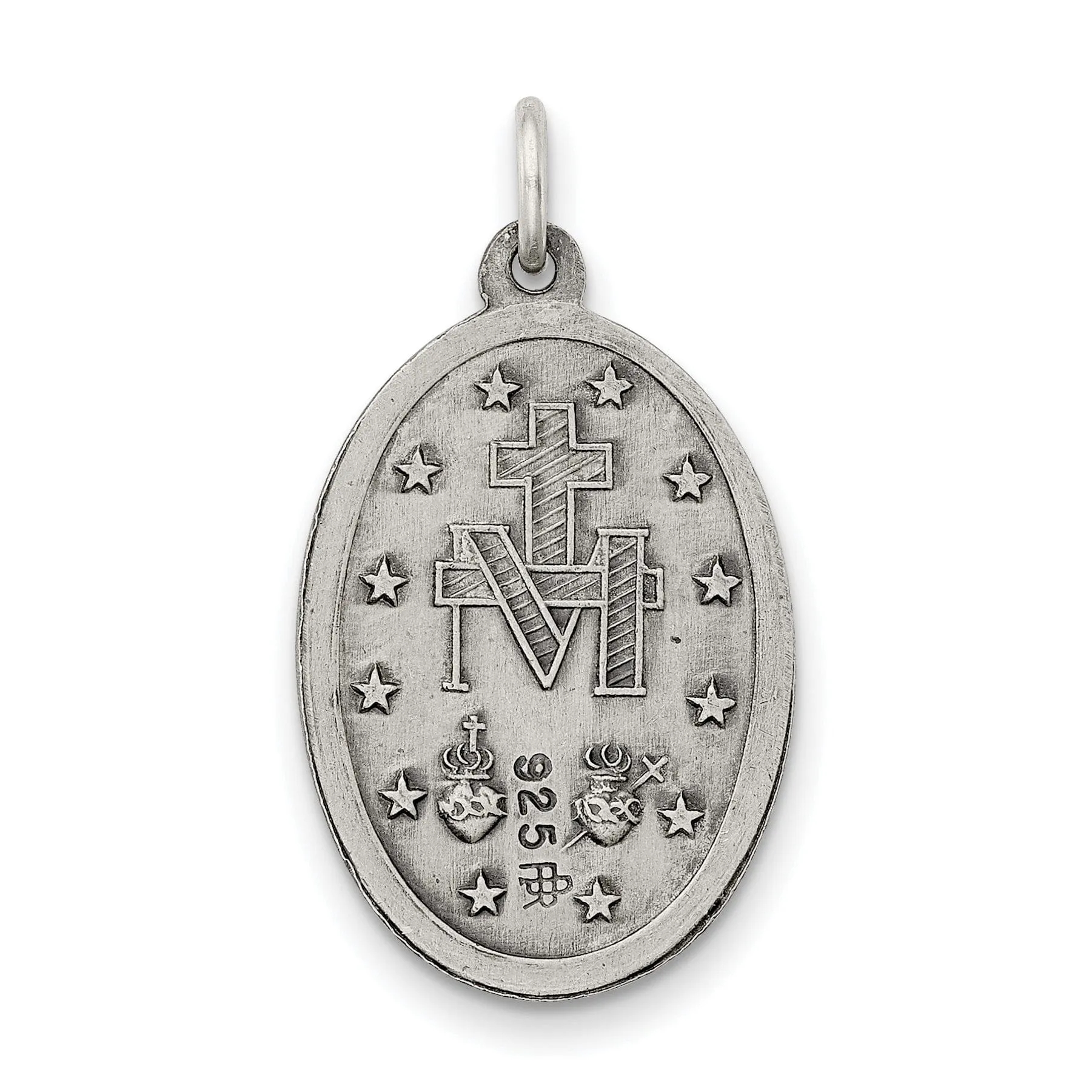 Sterling Silver Antiqued Miraculous Medal