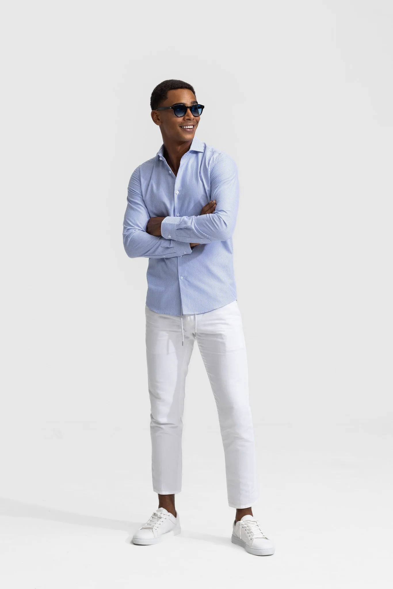 Strib Striped Shirt Blue