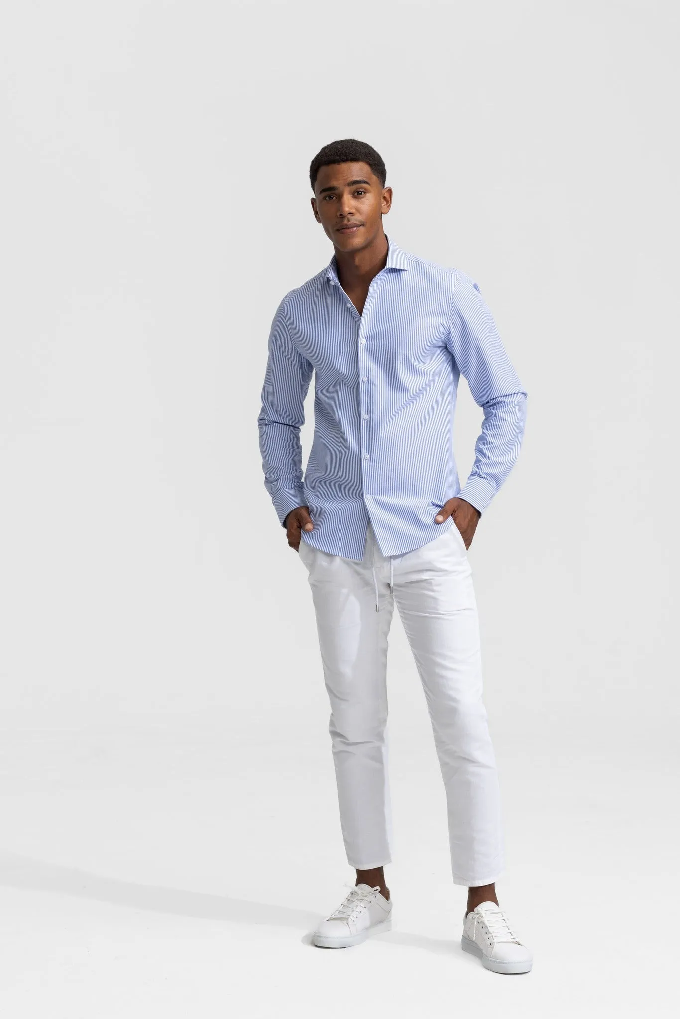 Strib Striped Shirt Blue