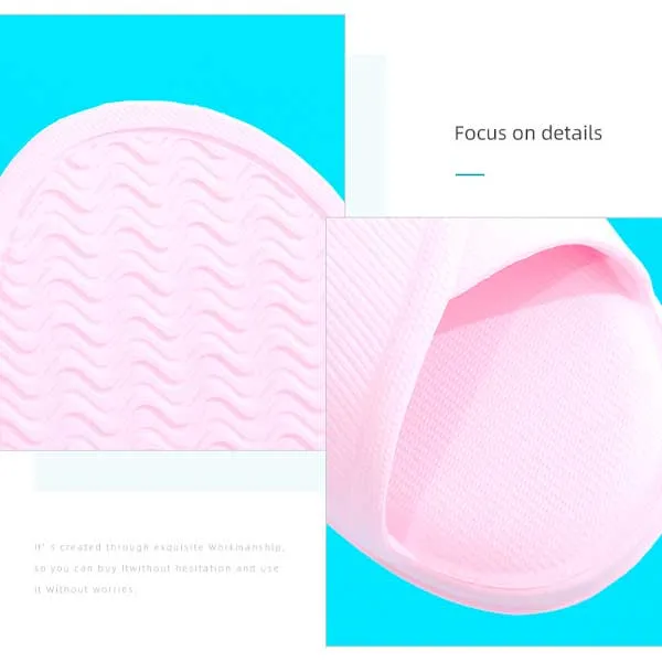 Stylish stripes bathroom slippers for ladies (Pink, 37/38)