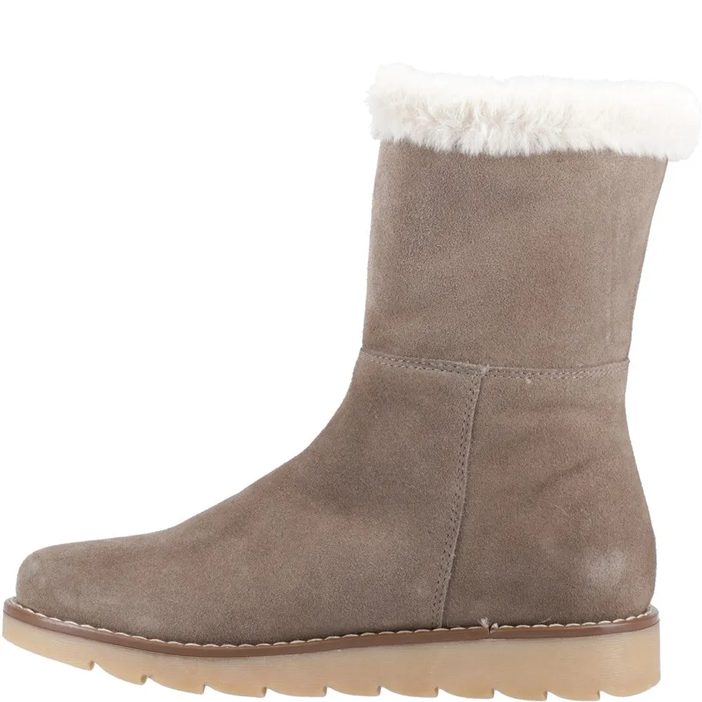 Taupe Mary Ankle Boots