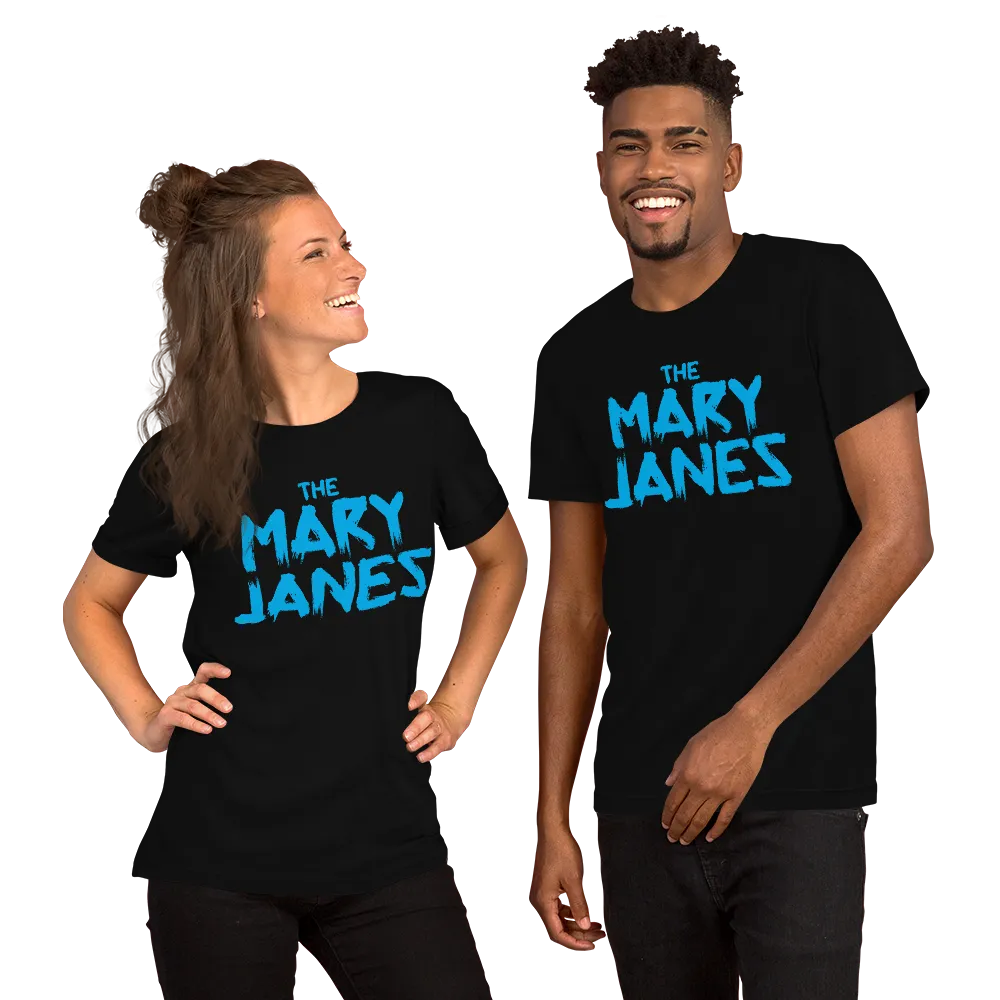 The Mary Janes Logo T - Cyan