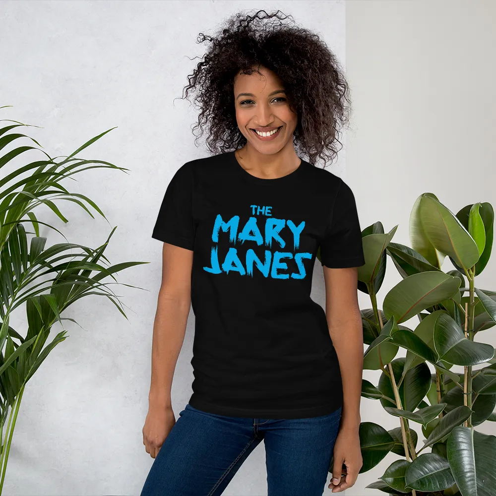 The Mary Janes Logo T - Cyan