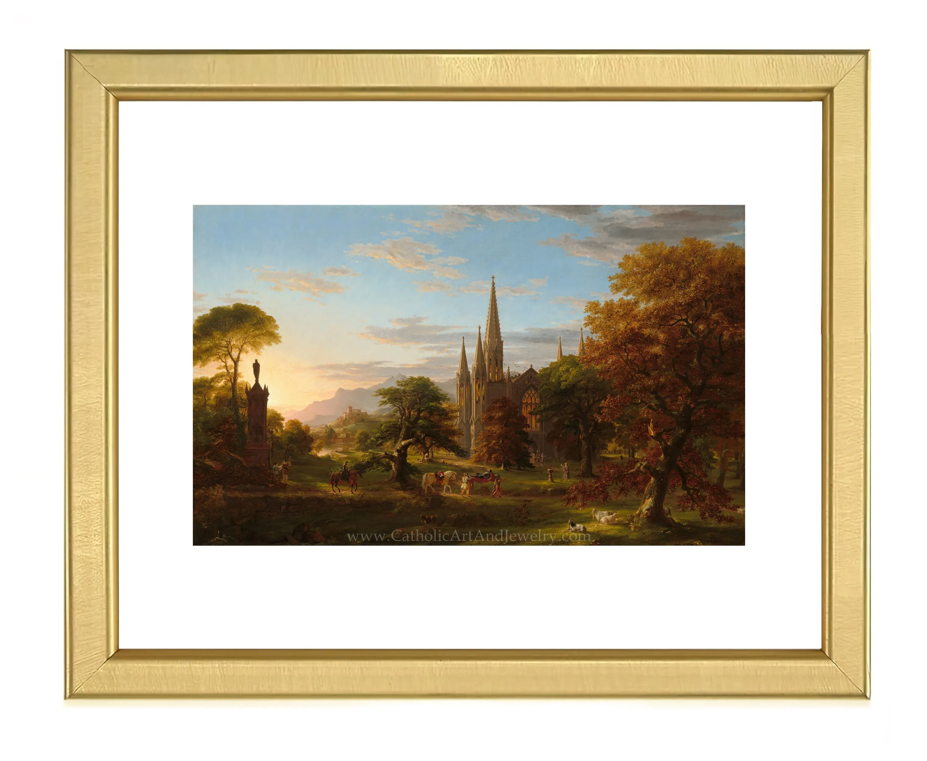 “The Return” – Medieval Catholic Crusaders – Thomas Cole – Beautiful Catholic Art – Archival Quality