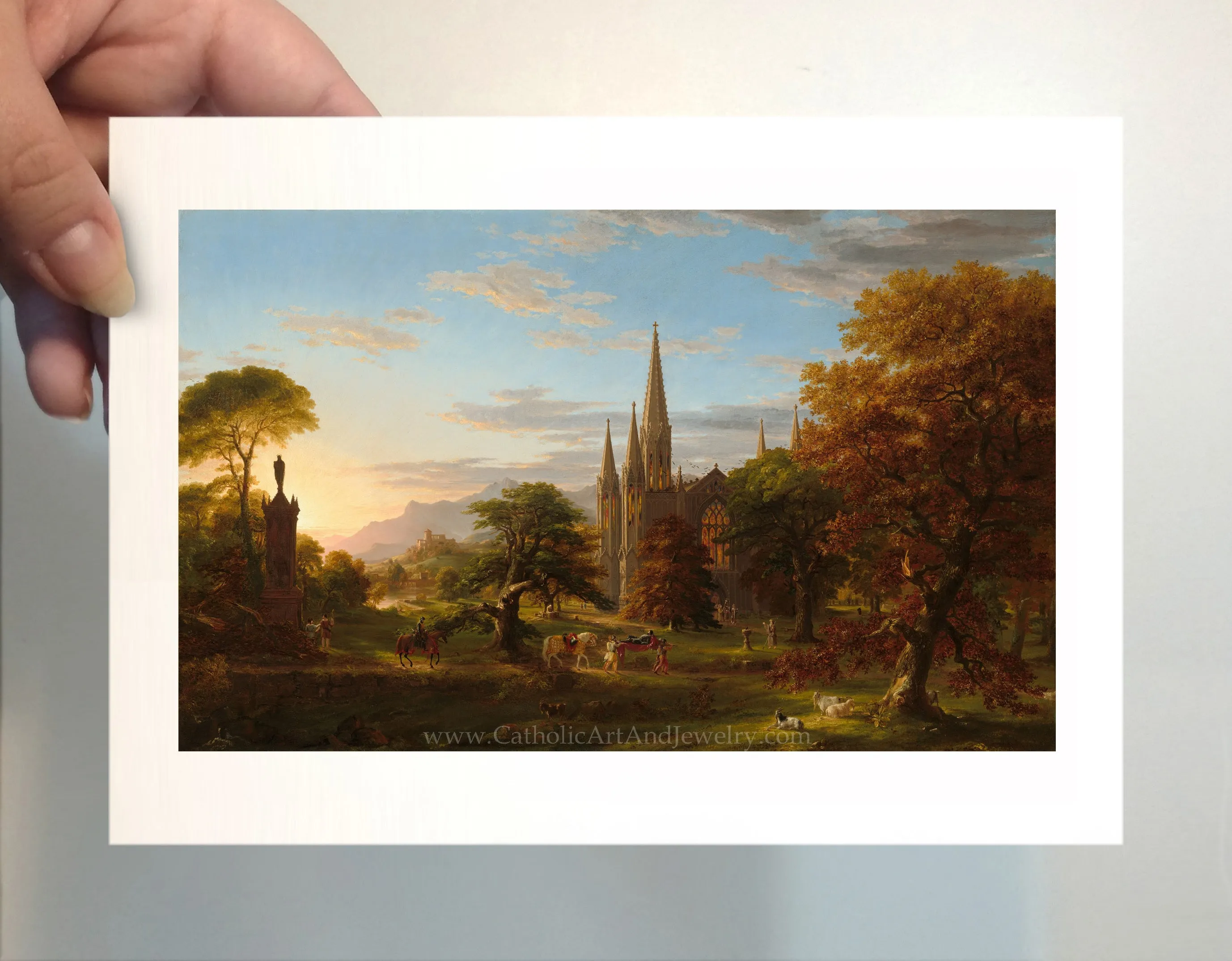 “The Return” – Medieval Catholic Crusaders – Thomas Cole – Beautiful Catholic Art – Archival Quality