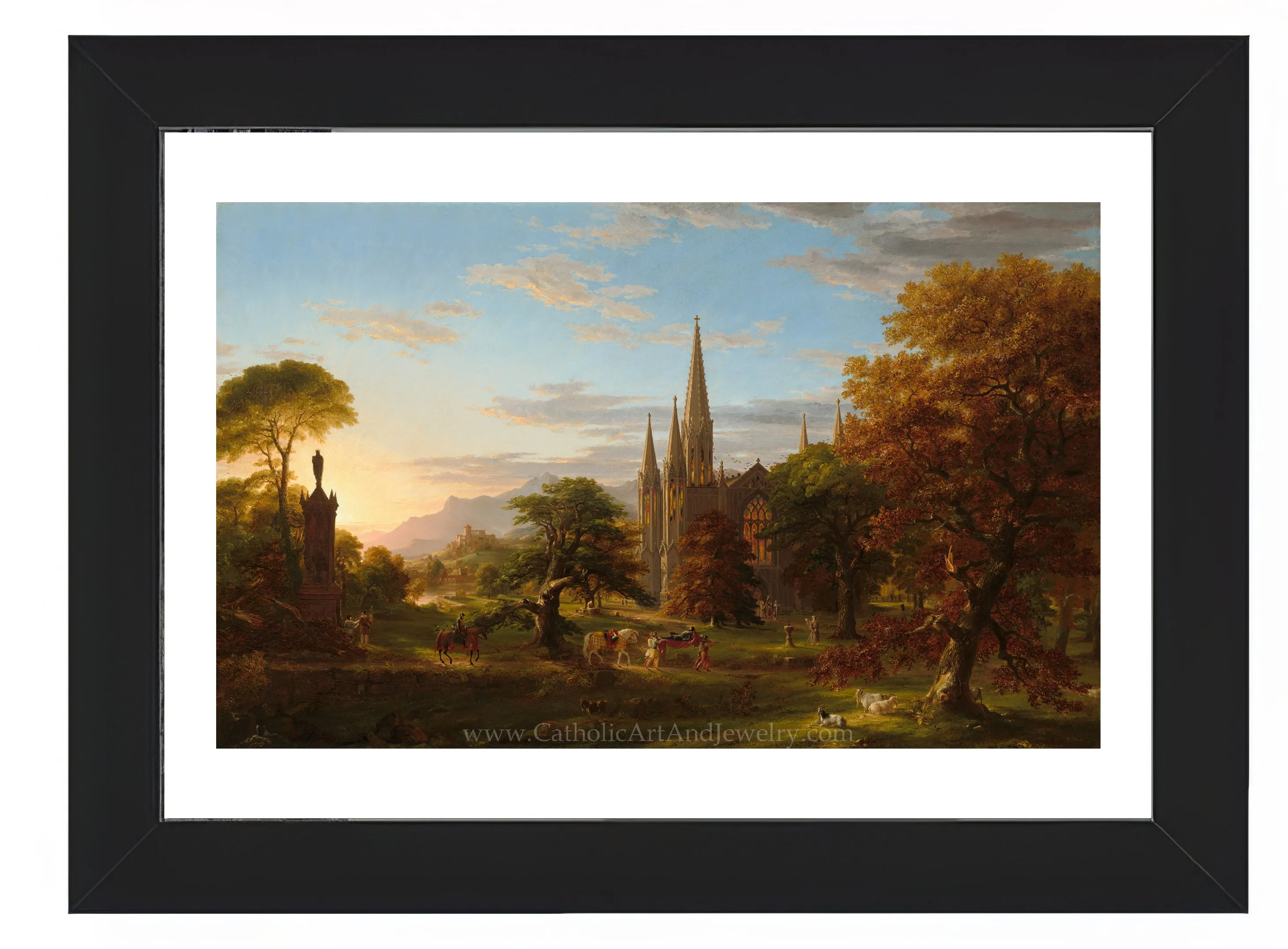 “The Return” – Medieval Catholic Crusaders – Thomas Cole – Beautiful Catholic Art – Archival Quality