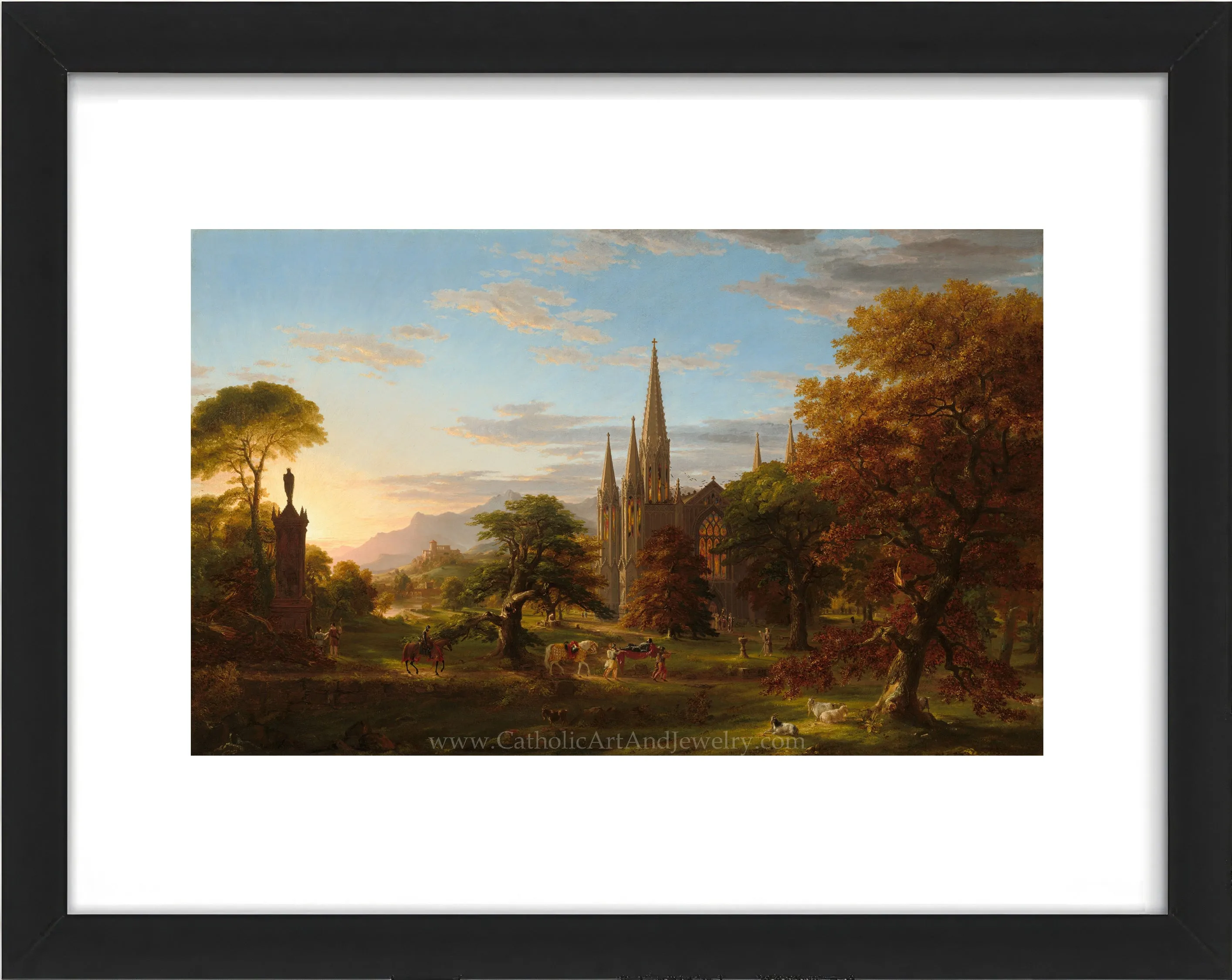 “The Return” – Medieval Catholic Crusaders – Thomas Cole – Beautiful Catholic Art – Archival Quality