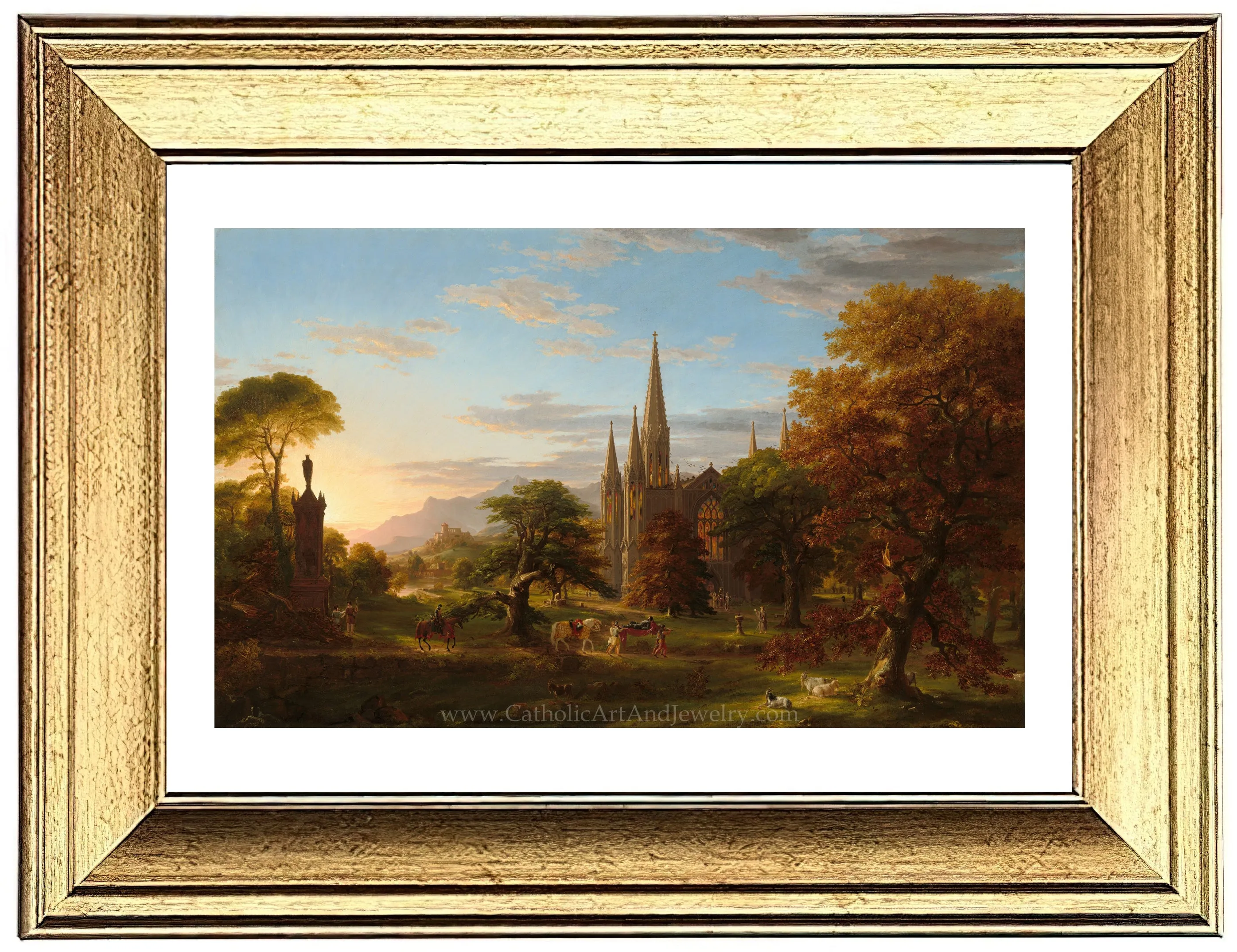 “The Return” – Medieval Catholic Crusaders – Thomas Cole – Beautiful Catholic Art – Archival Quality