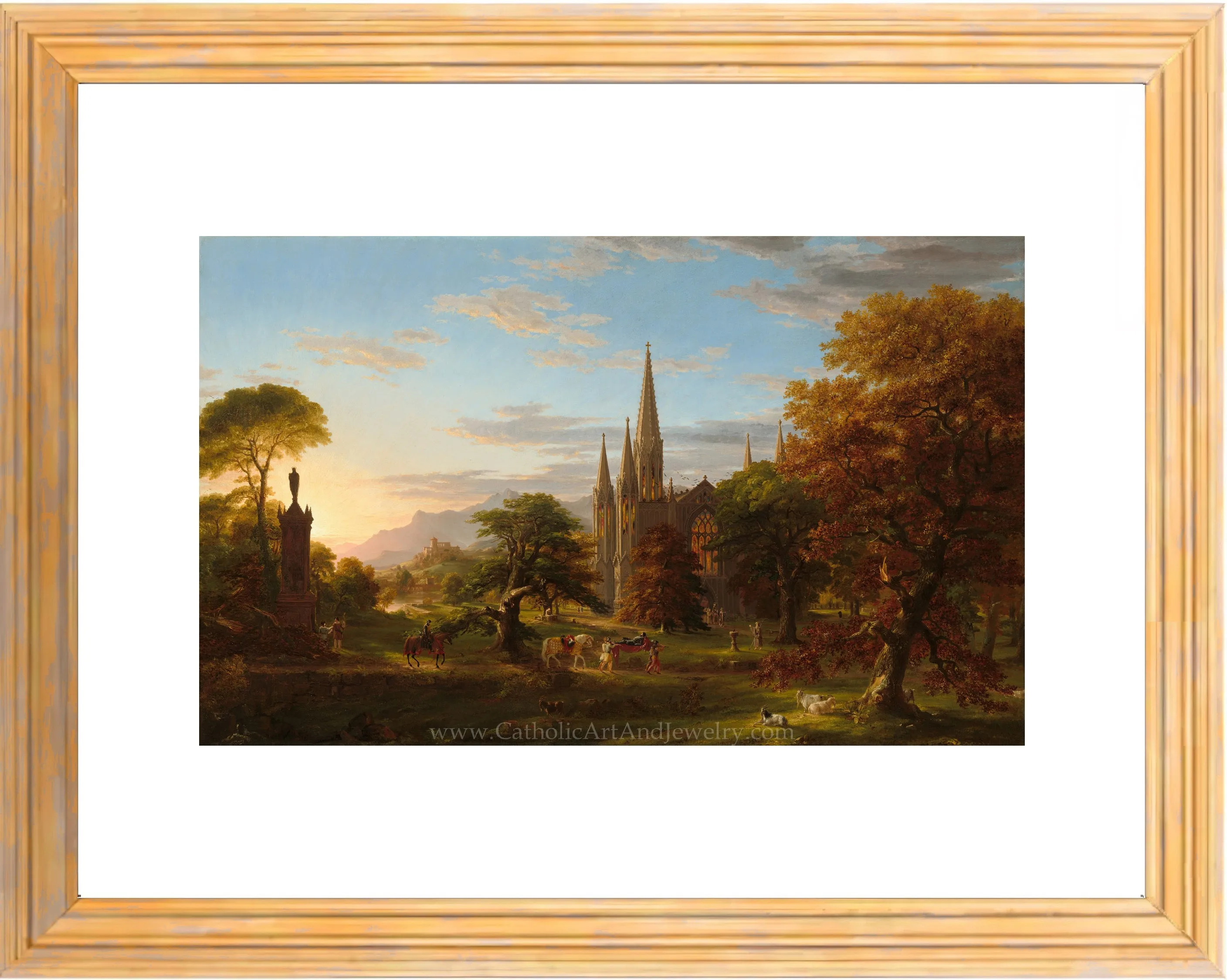 “The Return” – Medieval Catholic Crusaders – Thomas Cole – Beautiful Catholic Art – Archival Quality