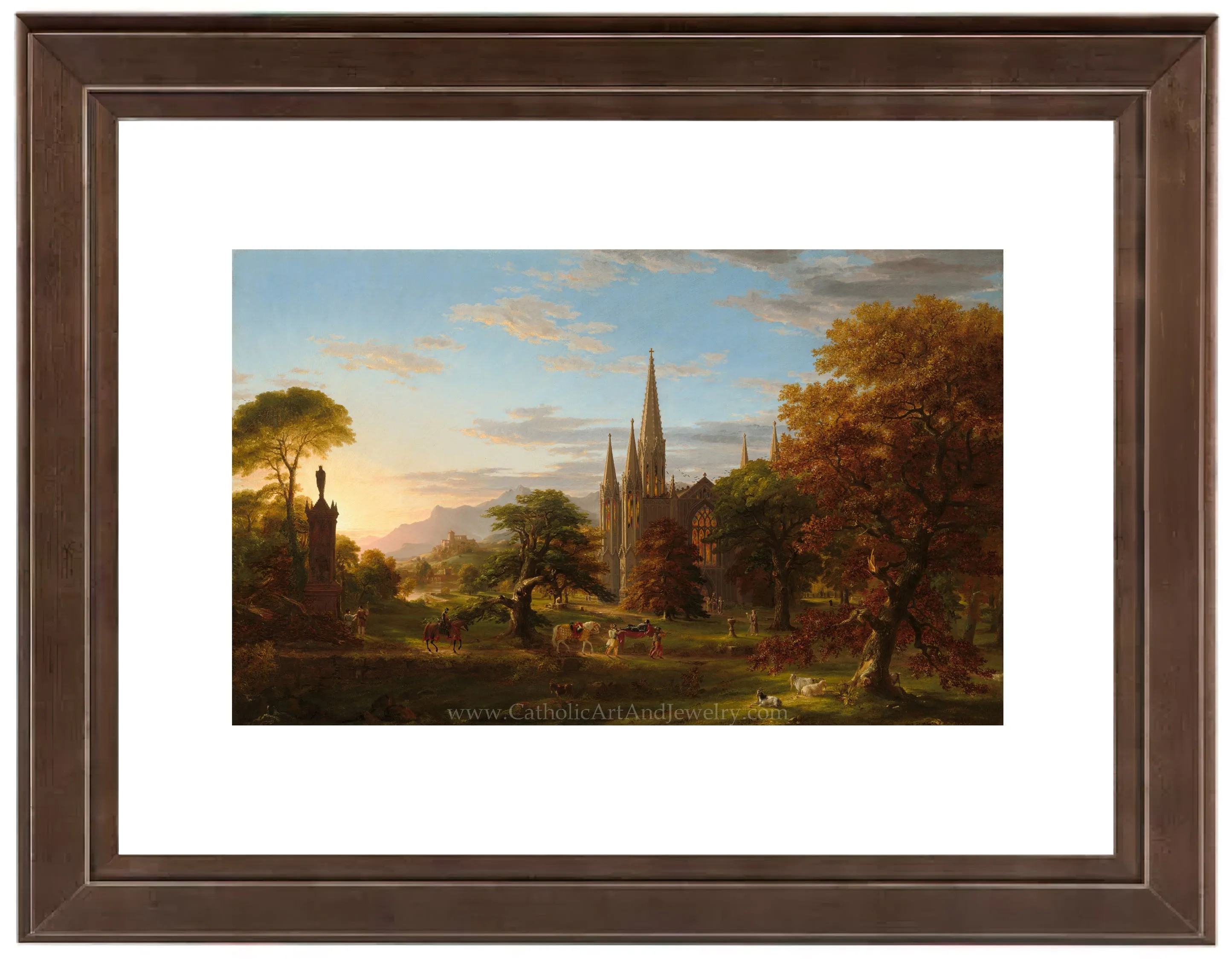 “The Return” – Medieval Catholic Crusaders – Thomas Cole – Beautiful Catholic Art – Archival Quality