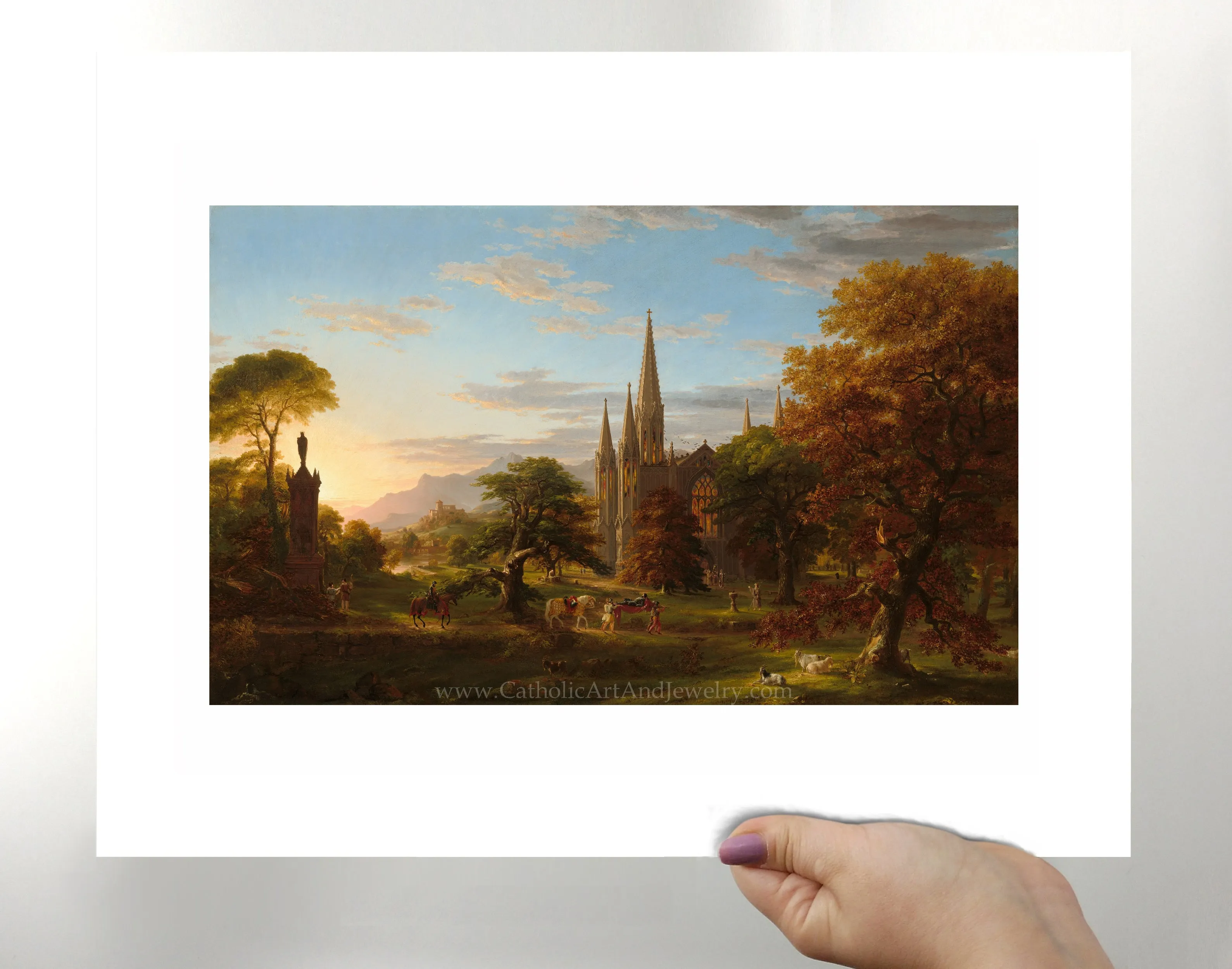 “The Return” – Medieval Catholic Crusaders – Thomas Cole – Beautiful Catholic Art – Archival Quality