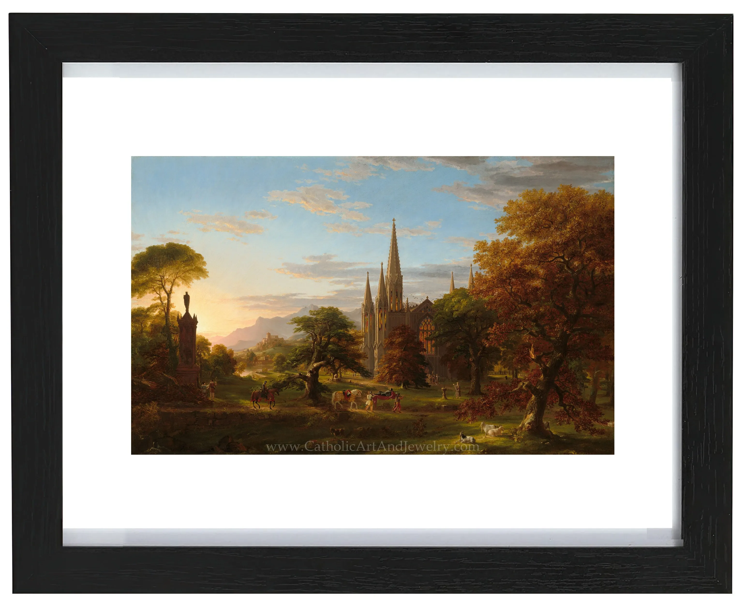 “The Return” – Medieval Catholic Crusaders – Thomas Cole – Beautiful Catholic Art – Archival Quality