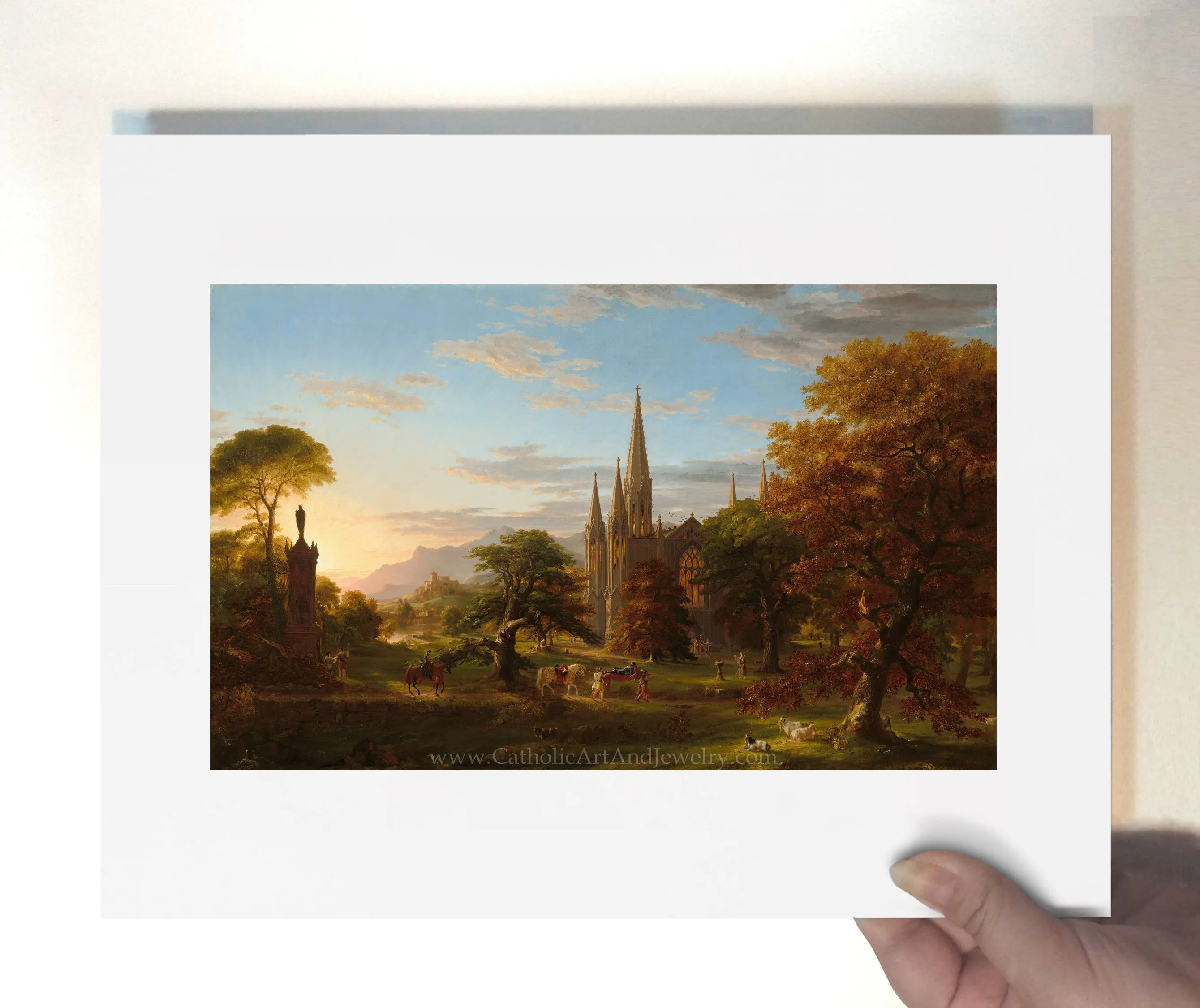“The Return” – Medieval Catholic Crusaders – Thomas Cole – Beautiful Catholic Art – Archival Quality