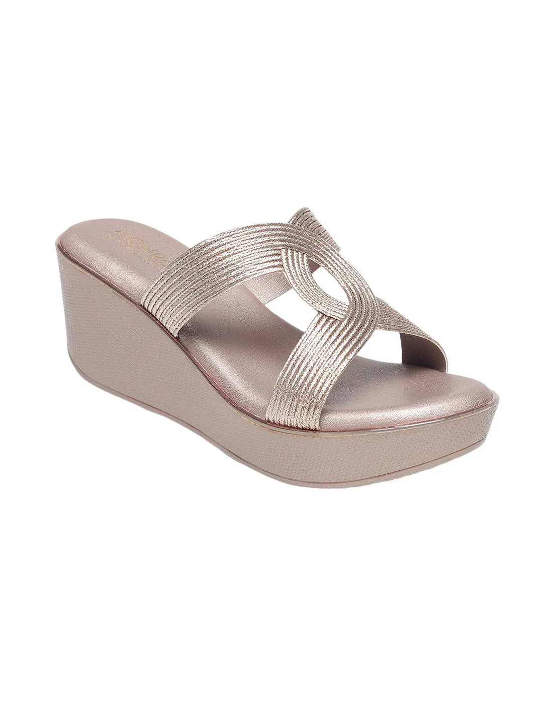 Tinley Rose Gold Flatform Heels