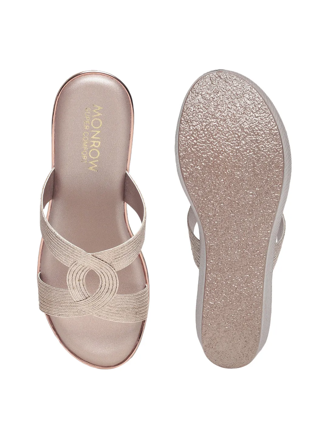 Tinley Rose Gold Flatform Heels