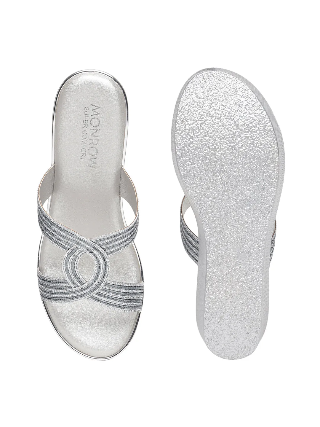 Tinley Silver Flatform Heels