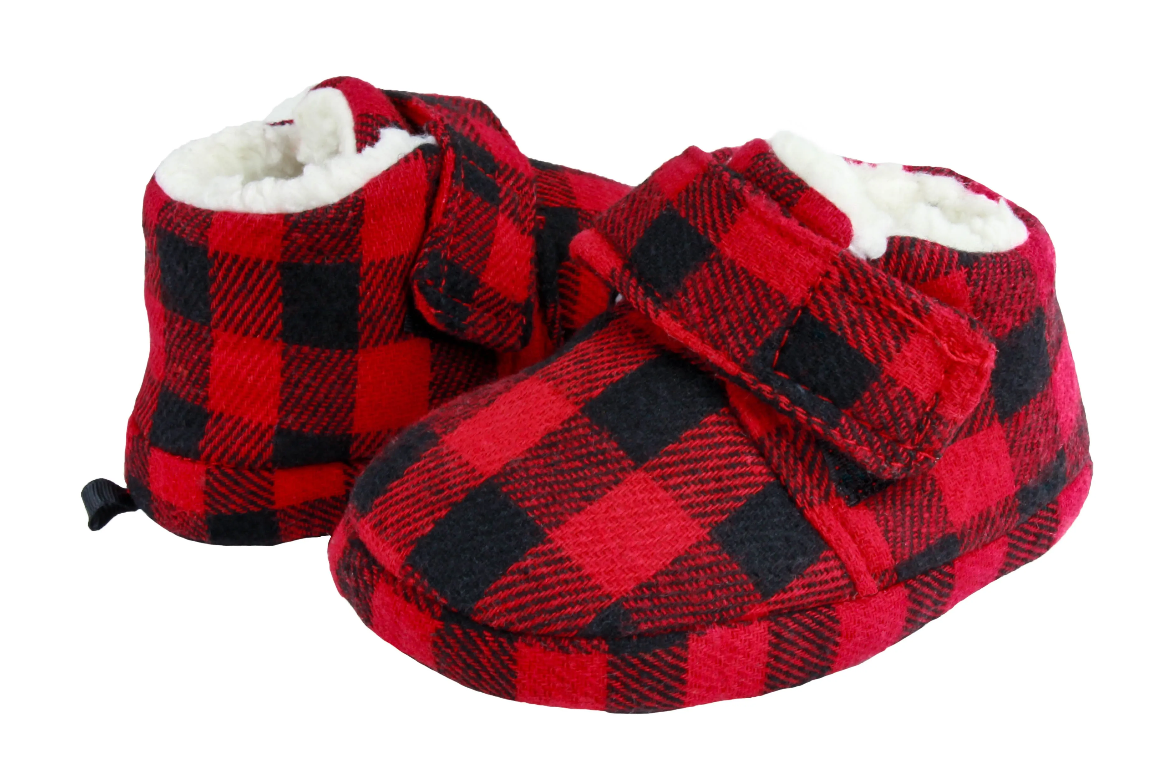 Toddler Boys Buffalo Plaid Bootie Slipper