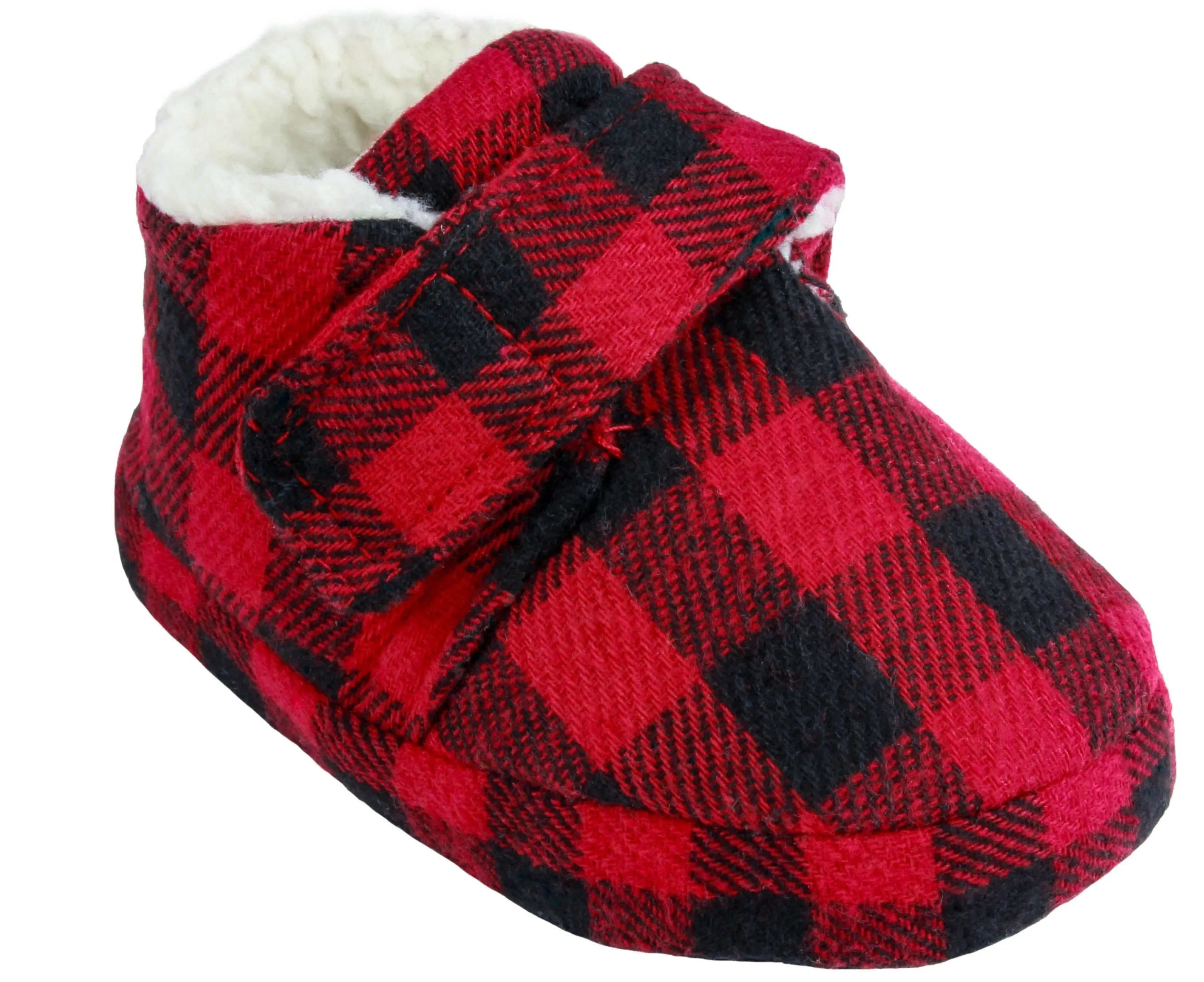 Toddler Boys Buffalo Plaid Bootie Slipper