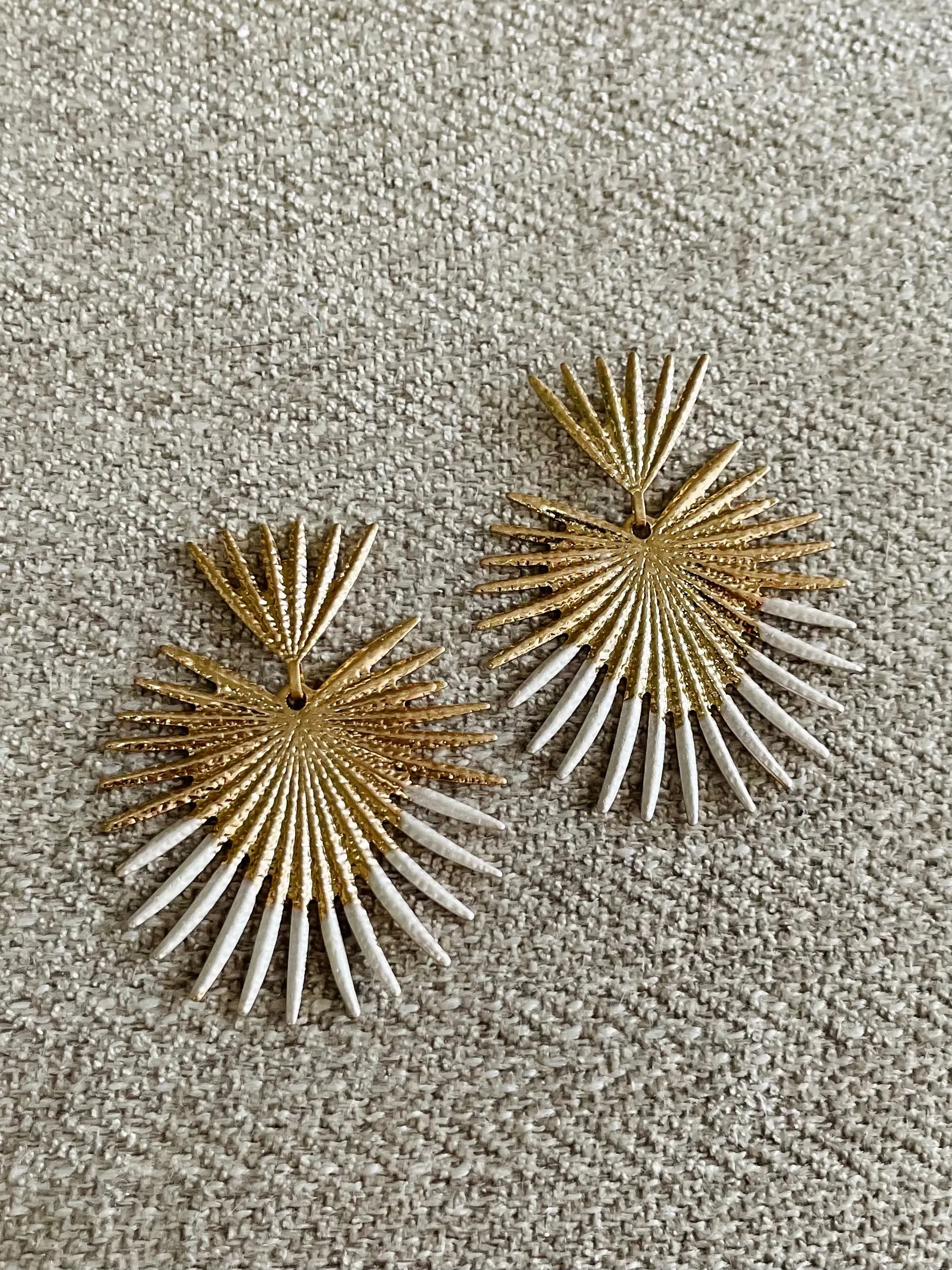 Tyler Earring with White