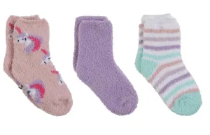 Unicorn Cozy Slipper Sock 3pk