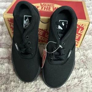 Vans Classic Slip On Kids All black Sneakers Size 11