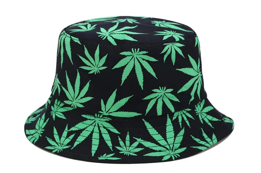 Weed Leaf Bucket Hat
