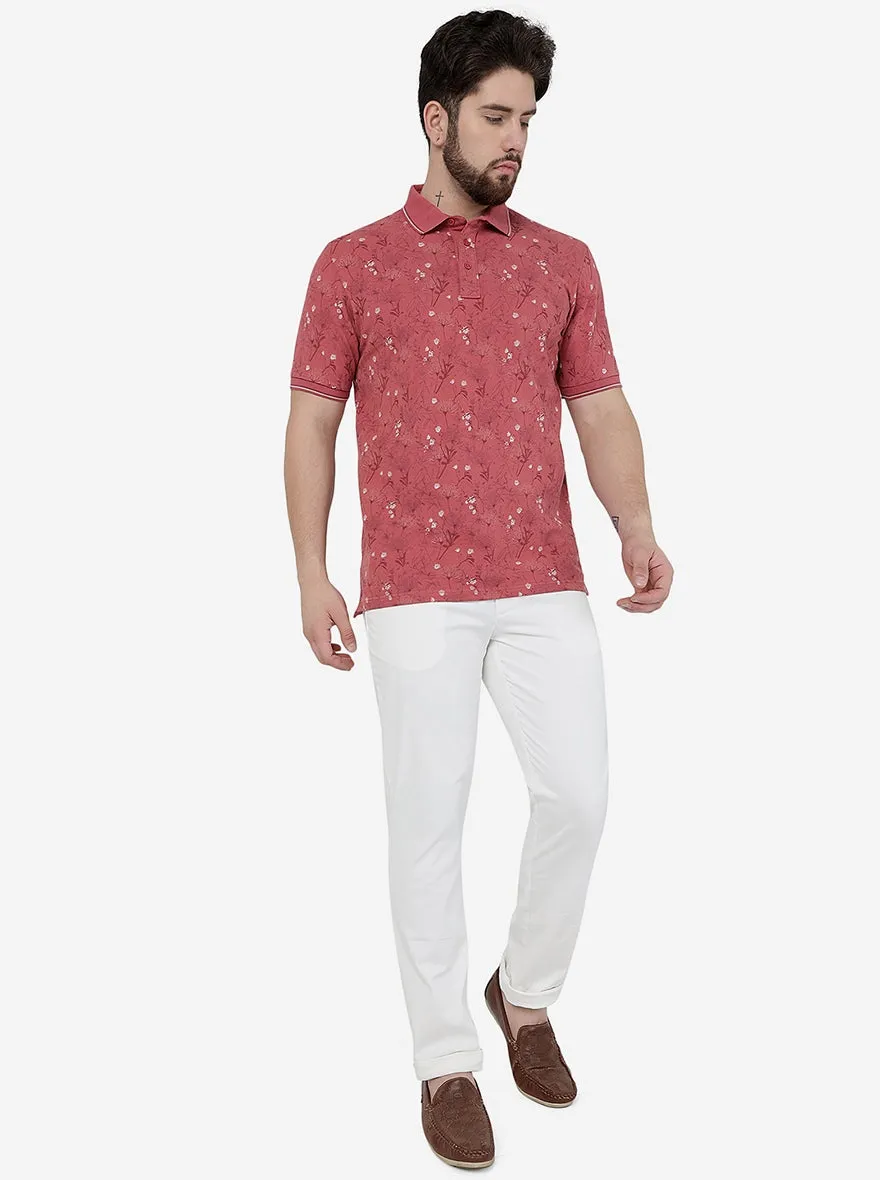 White Solid Uno Fit Casual Trouser | JadeBlue