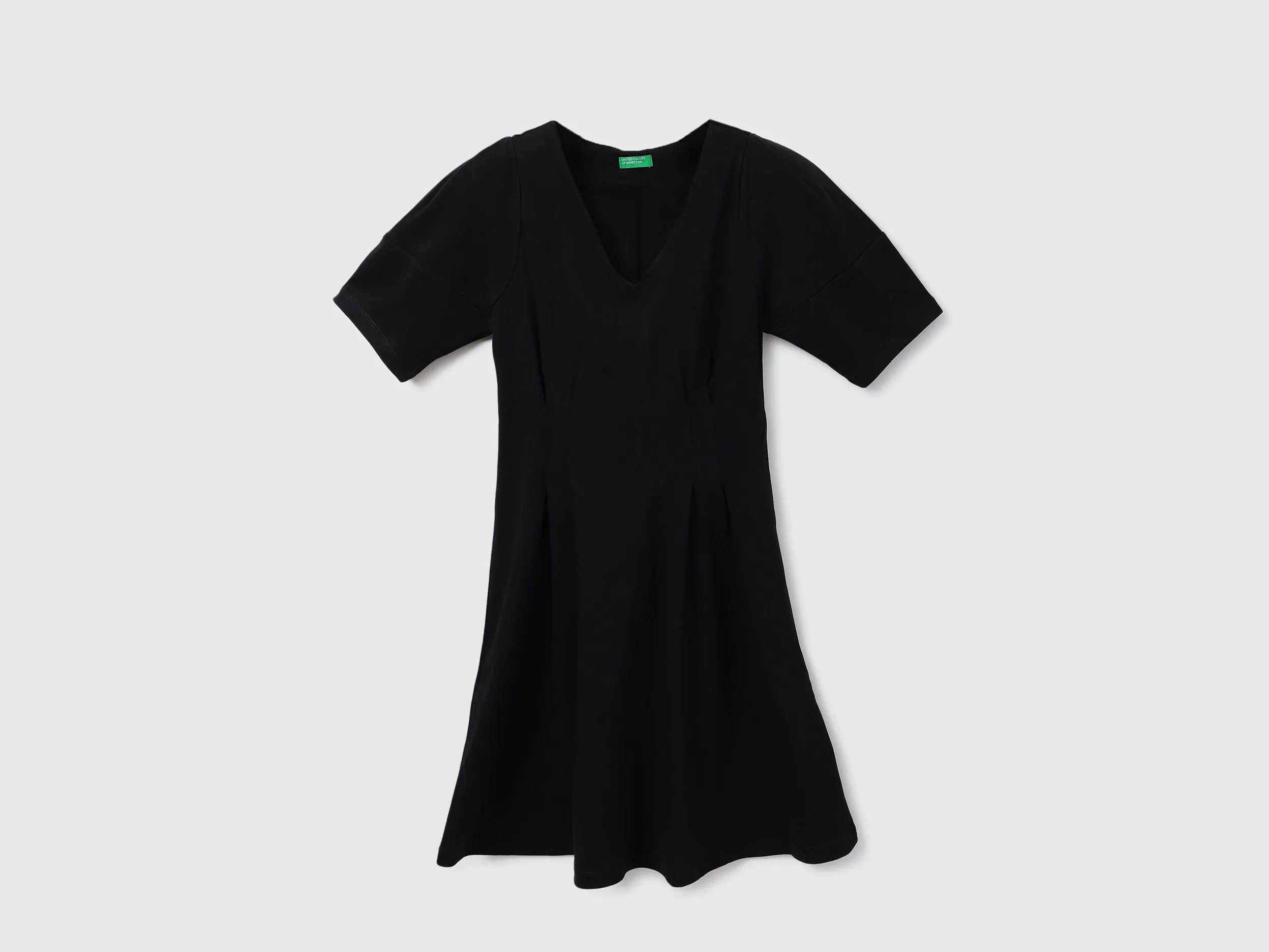 Women Solid V-Neck Dress