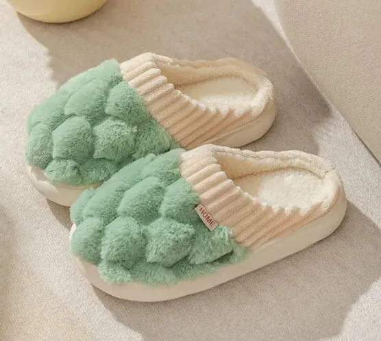 Women's Fashion Indoor Warm Non-slip Plush Slippers