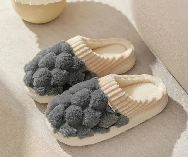 Women's Fashion Indoor Warm Non-slip Plush Slippers