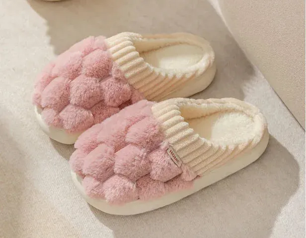 Women's Fashion Indoor Warm Non-slip Plush Slippers