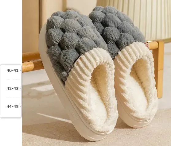 Women's Fashion Indoor Warm Non-slip Plush Slippers