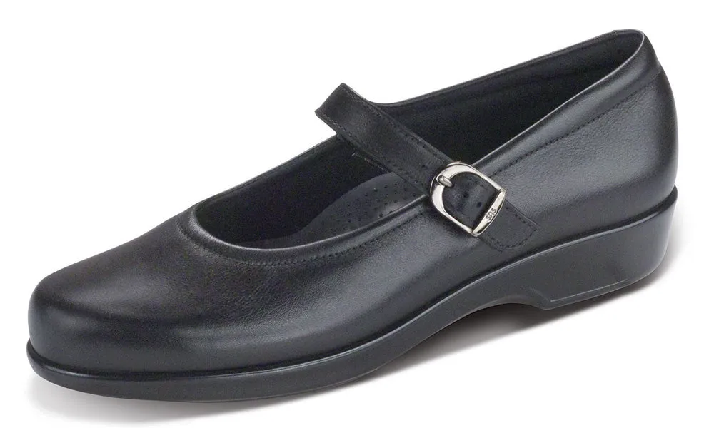 Women's Maria Mary Jane Shoe in Black